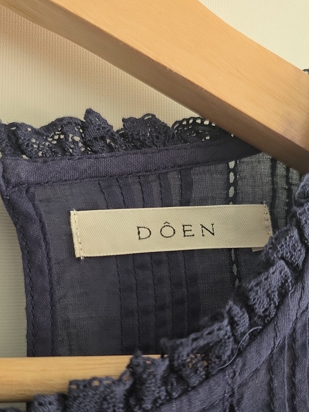 Doen Adeline Top Adriatic (Blue) XL 100% Organic Cotton New W/O Tags - Picture 2 of 9